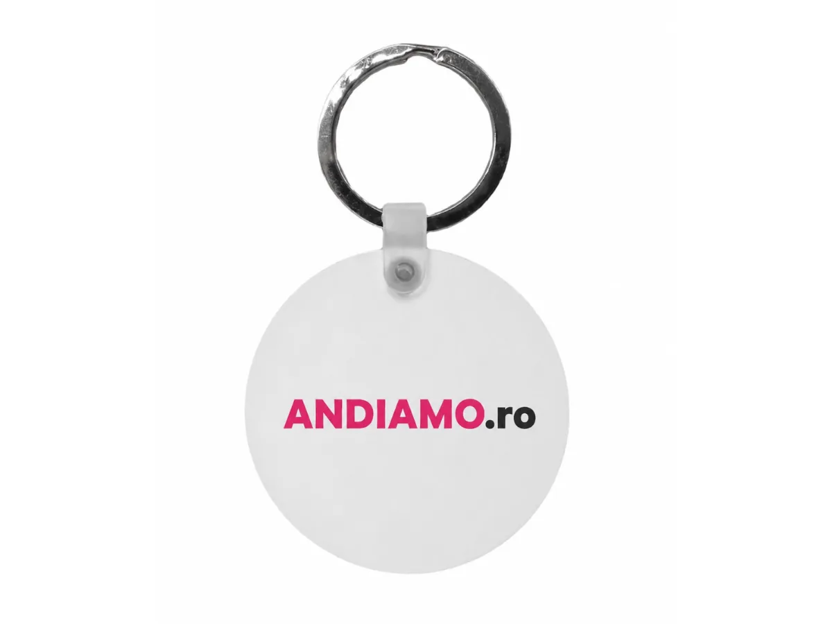 Breloc personalizat rotund 4,9cm