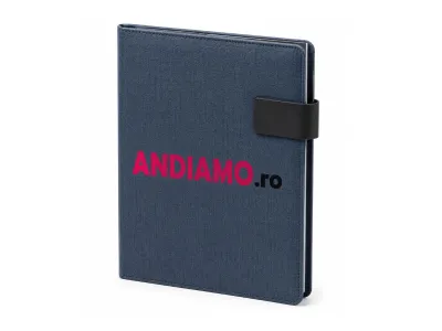 Agendă personalizată cu logo companie model Denim