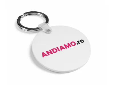 Breloc personalizat rotund 4,9cm