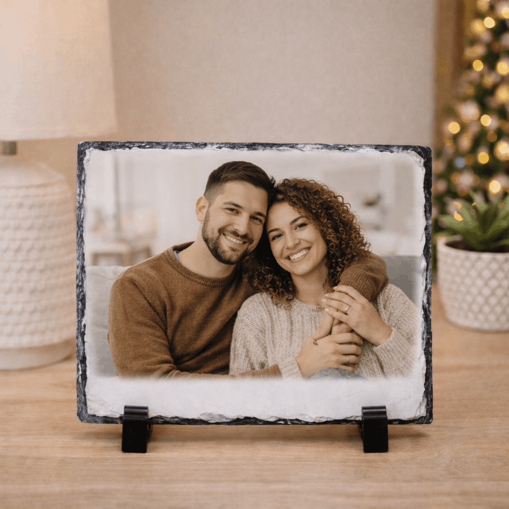 Placă de ardezie personalizată 15x15cm