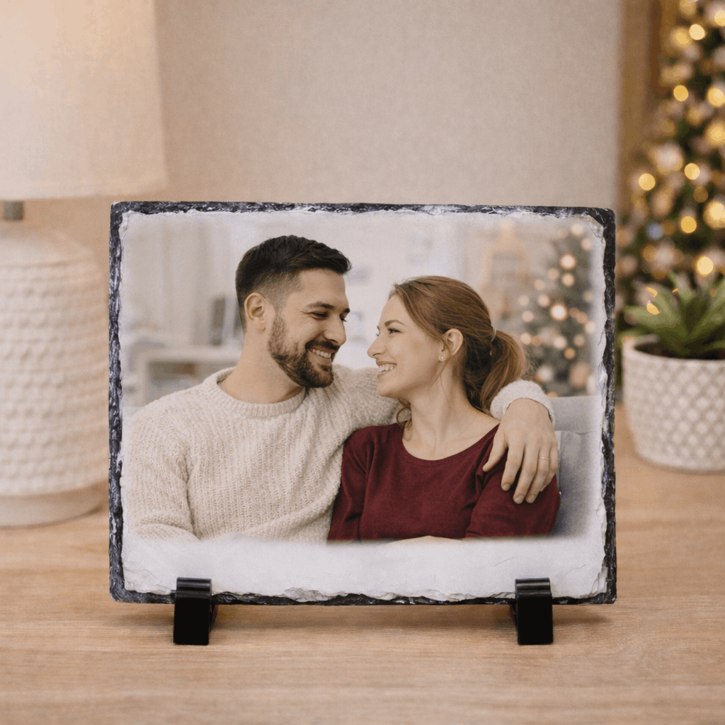 Placă de ardezie personalizată 15x15cm