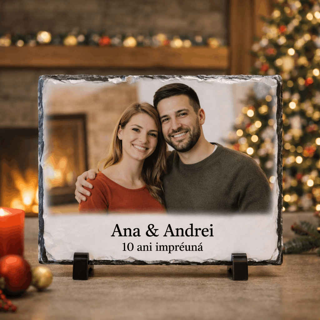 Placă de ardezie personalizată 20x15cm