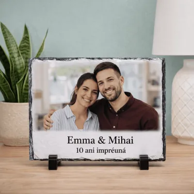 Placă de ardezie personalizată 20x15cm