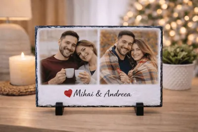 Placă de ardezie personalizată 30x15cm