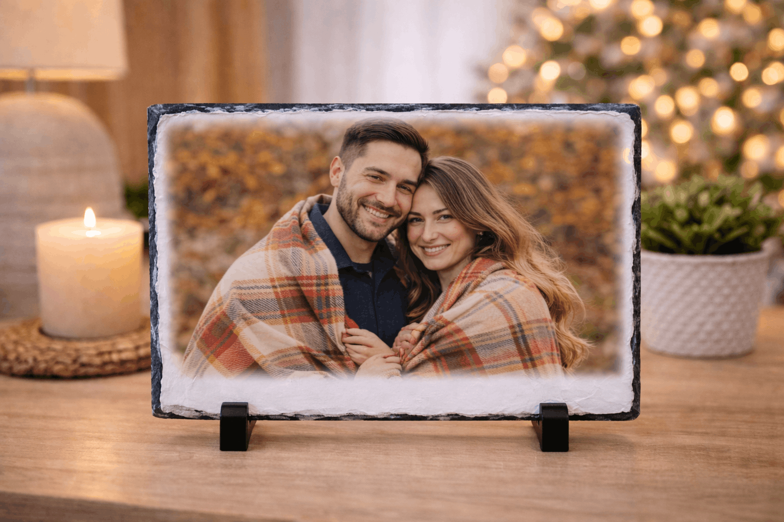 Placă de ardezie personalizată 30x15cm