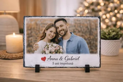 Placă de ardezie personalizată 30x20cm