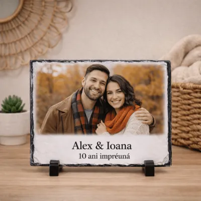 Placă de ardezie personalizată 20x15cm