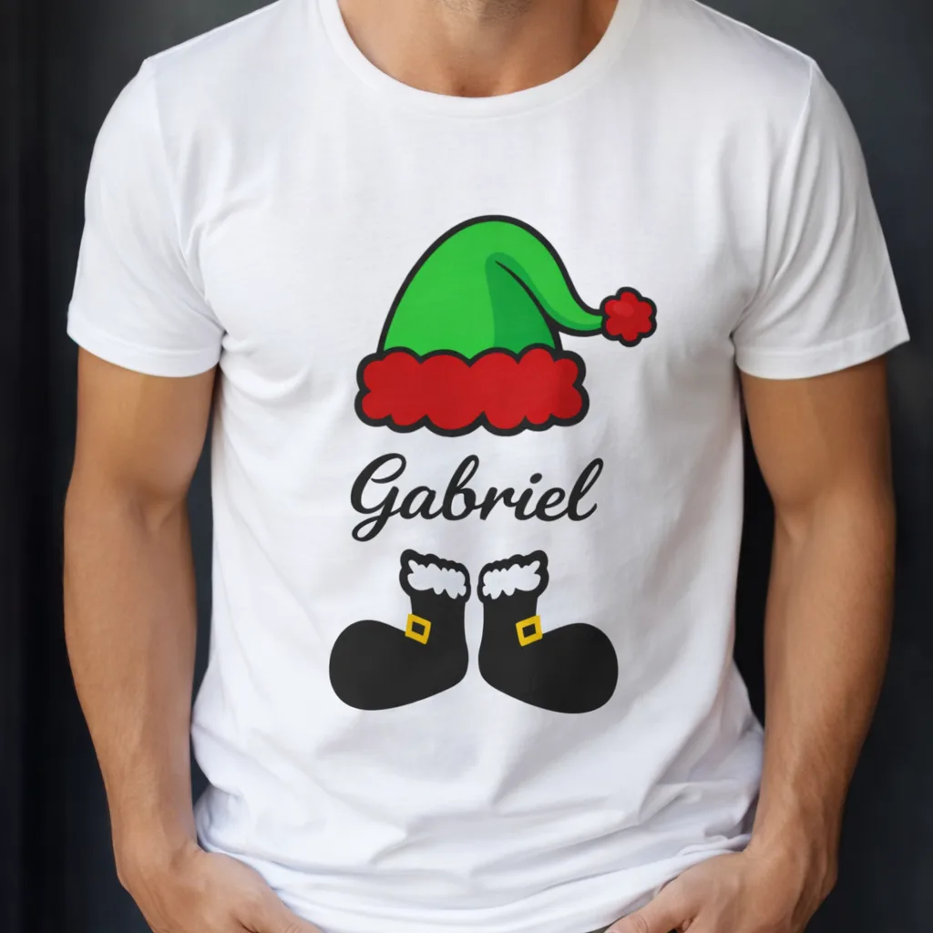 Tricou Moș Crăciun cu nume