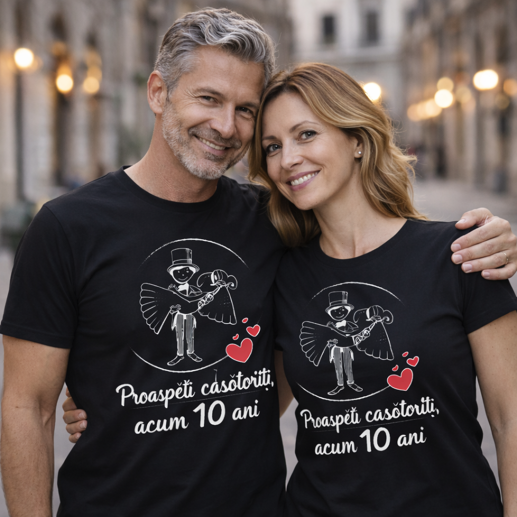 Tricouri Cuplu Proaspeți Căsătoriți