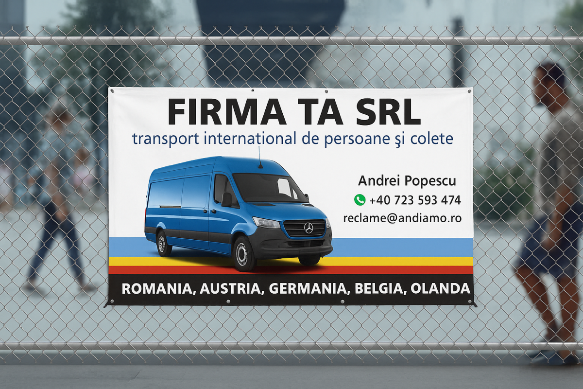 Banner firmă transport