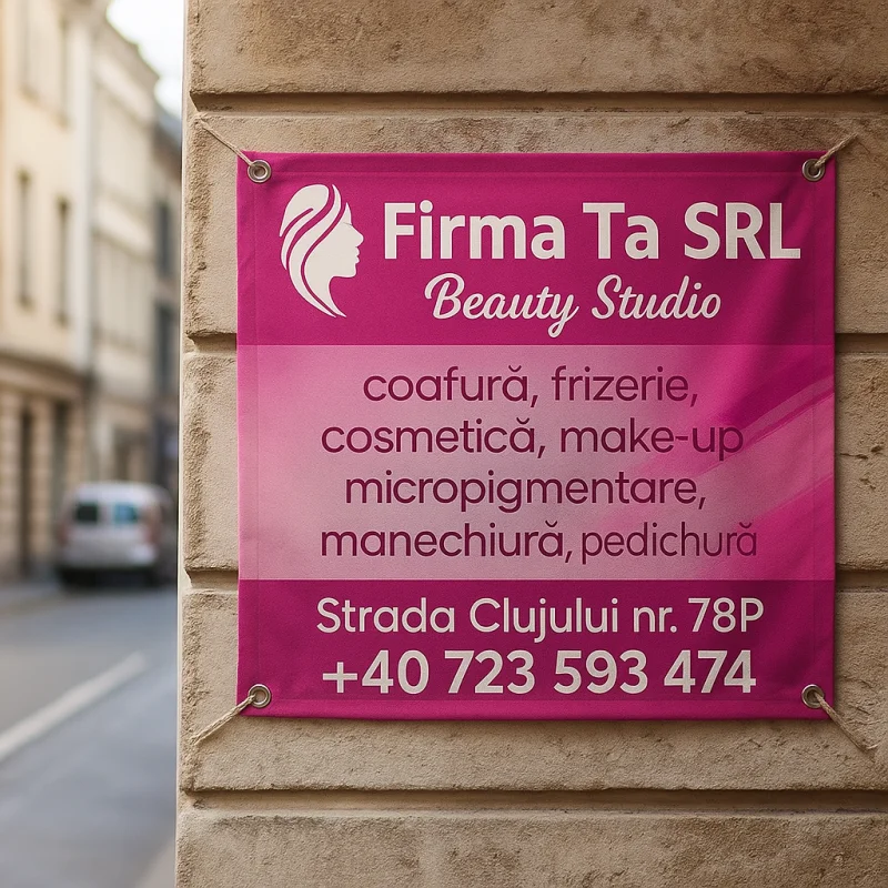 Banner salon coafură