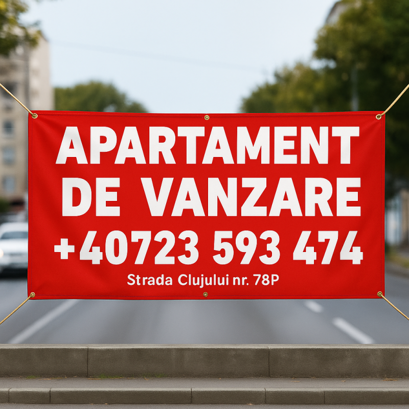 Banner teren de vânzare